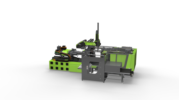 ENGEL e-mac 500 mit Automatisierung von TMA für In-Mould Labeling. (Bild: Engel)