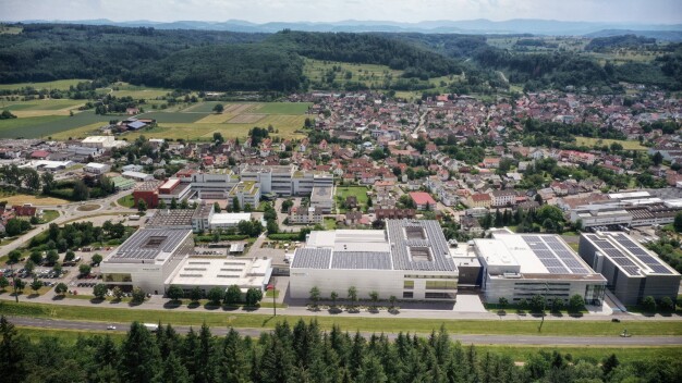 Ausblick: So wird der Campus von Endress+Hauser in Maulburg nach Fertigstellung des ersten Bauabschnitts aussehen. / Outlook: This is what the Endress+Hauser campus in Maulburg will look like once the first construction phase has been completed.