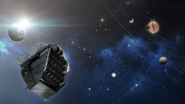PLATO-Mission: Ab dem Jahr 2026 wird das Weltraumteleskop PLATO erdgroße Exoplaneten im Orbit um benachbarte Sterne suchen. (Credit: OHB Systems AG) / The PLATO space telescope will search for Earth-sized planets: PLATO (PLAnetary Transits and Oscillations of stars) is a European mission that will search for Earth-sized exoplanets in orbit around neighbouring stars from 2026 onwards. For these observations, each of the 26 PLATO telescopes will be equipped with a set of CCD sensors (artist’s impression). (Credit: OHB-System-AG) PLATO-Mission: Ab dem Jahr 2026 wird das Weltraumteleskop PLATO erdgroße Exoplaneten im Orbit um benachbarte Sterne suchen. (Credit: OHB Systems AG) / The PLATO space telescope will search for Earth-sized planets: PLATO (PLAnetary Transits and Oscillations of stars) is a European mission that will search for Earth-sized exoplanets in orbit around neighbouring stars from 2026 onwards. For these observations, each of the 26 PLATO telescopes will be equipped with a set of CCD sensors (artist’s impression). (Credit: OHB-System-AG)