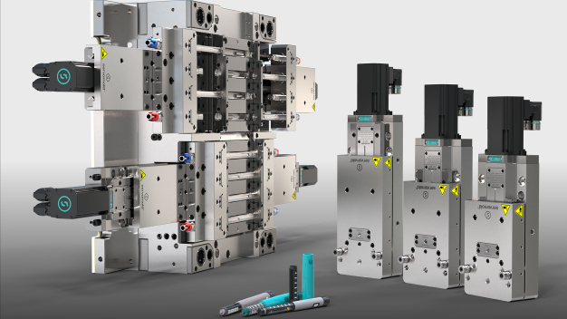 Zur Fakuma 2024 präsentiert Servomold die neue, µm-genaue SLY Kernzugeinheit, komplett montiert und in verschiedenen Konfigurationen erhältlich. © Servomold / At Fakuma 2024, Servomold will be presenting their new, µm-precise SLY core pulling unit, fully assembled and available in various configurations. © Servomold