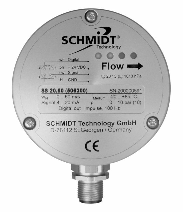 SCHMIDT® Strömungssensoren jetzt mit Statusanzeige/SCHMIDT® flow-sensor now with Status indicator