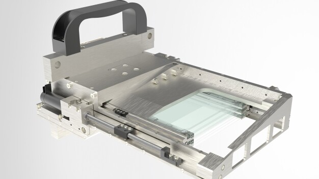 Ultrakompakte, hochpräzise Positionierlösung zur Wafer-Belichtung in trockener, sauerstofffreier Stickstoff-Atmosphäre. (Bild: Steinmeyer Gruppe)