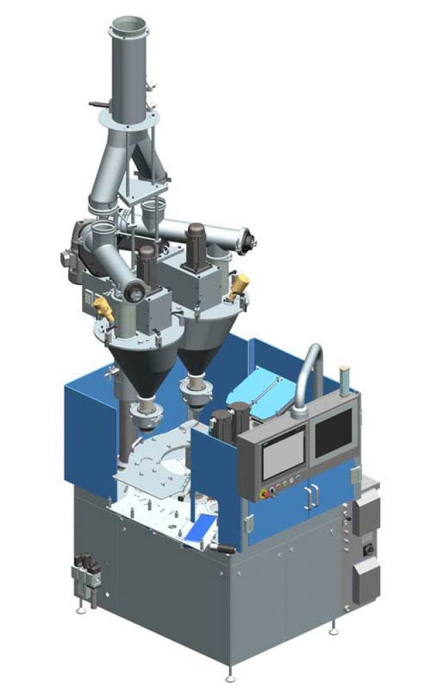 Grafische Darstellung der mit einem Begasungssystem ausgestatteten Dosen-Abfüll- und Verschließanlage G-matic 127 von Swiss Can Machinery (Foto: Swiss Can Machinery) / Graphic view of can filling and seaming machine G-matic 127 by Swiss Can Machinery (Foto: Swiss Can Machinery)