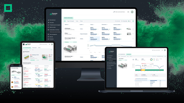 Dank der neuen cloudbasierte Softwarelösung Synexio lassen sich Maschinenverfügbarkeit sowie konkretes Verbesserungspotenzial ermitteln. / Thanks to the new cloud-based software solution Synexio, machine availability as well as concrete improvement potential can be determined.